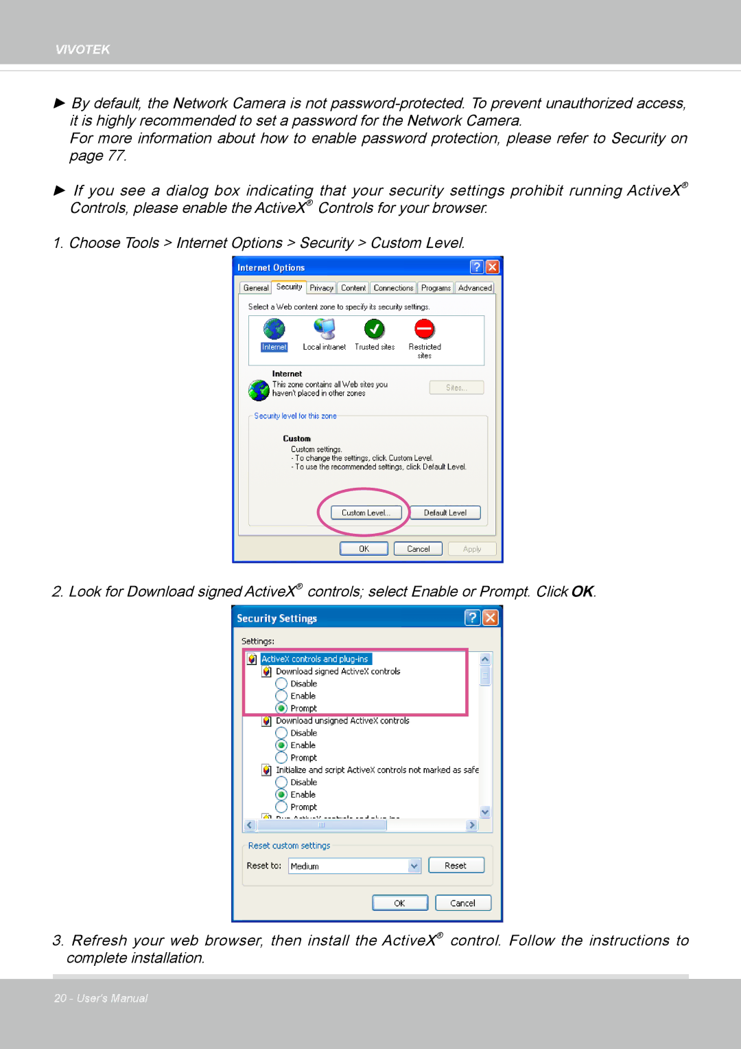 Vivotek FD8164 user manual Vivotek 