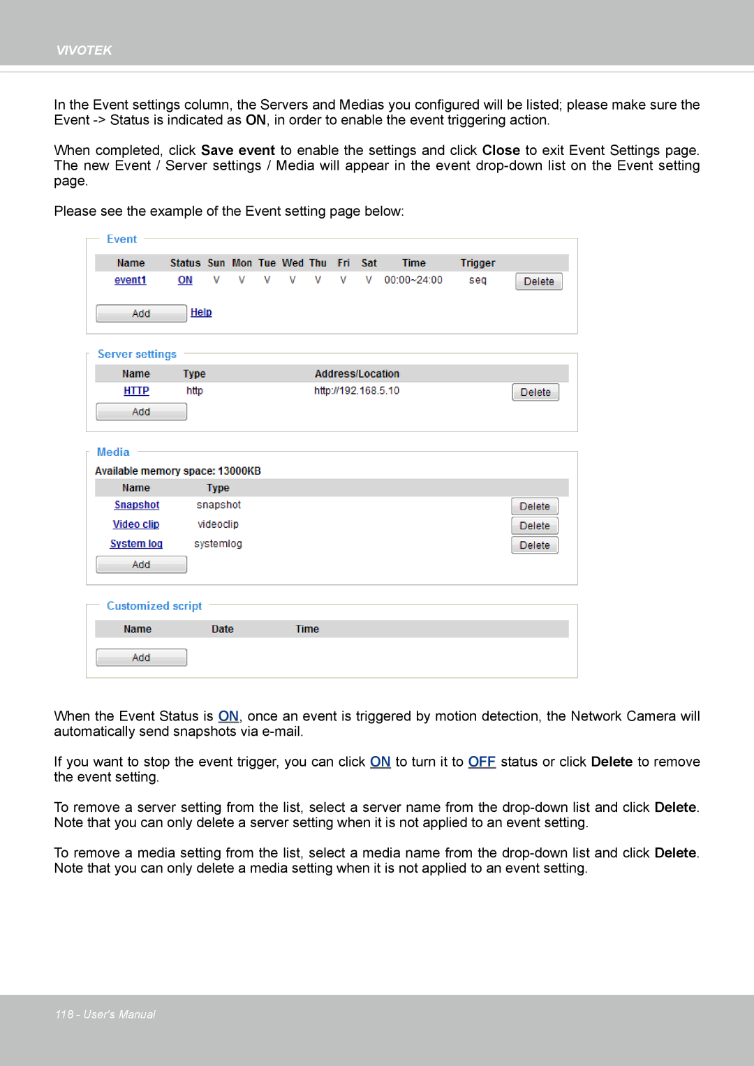 Vivotek FD8167-(T) user manual Vivotek 