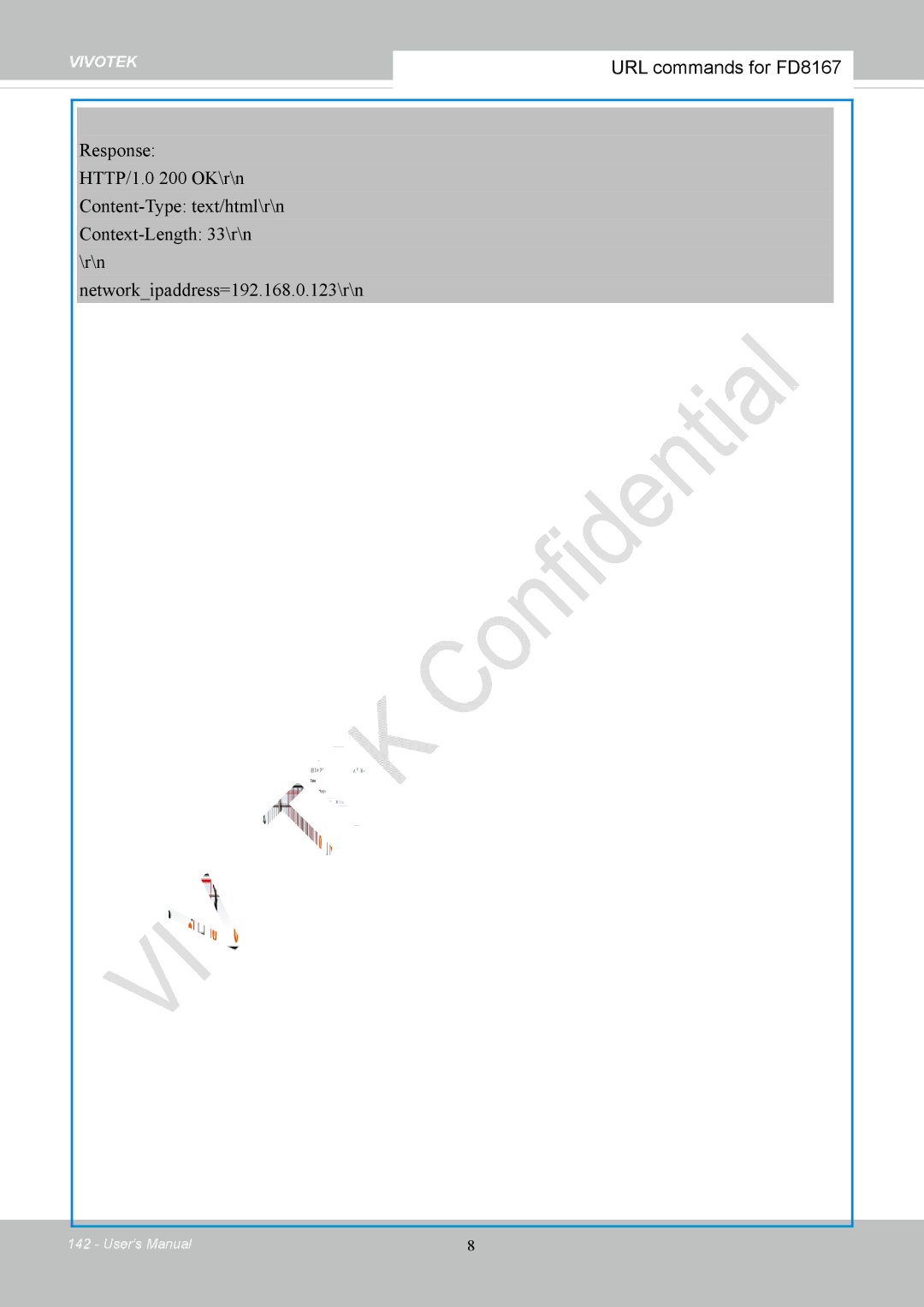 Vivotek FD8167-(T) user manual URL commands for FD8167 