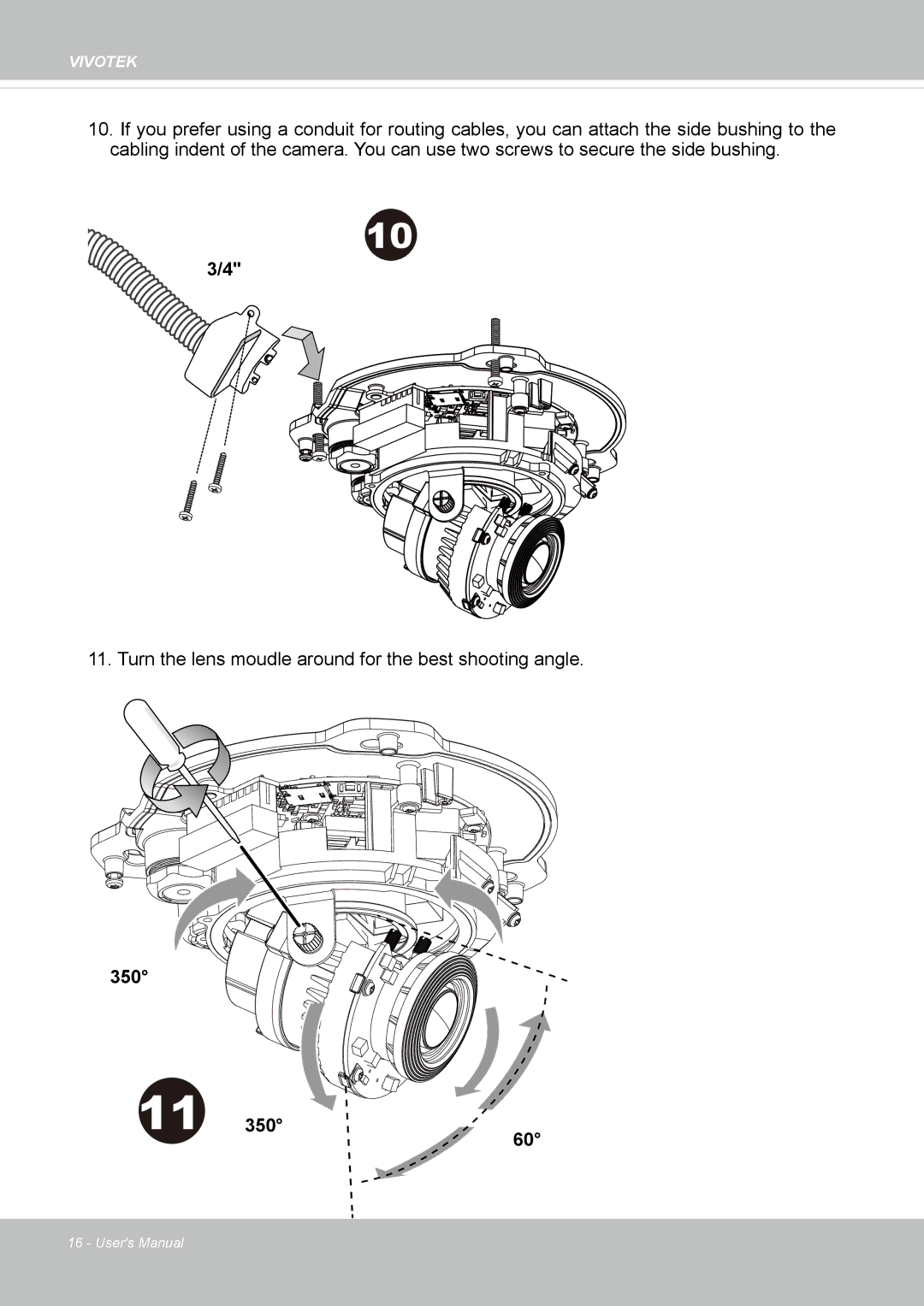 Vivotek FD8167-(T) user manual 350 