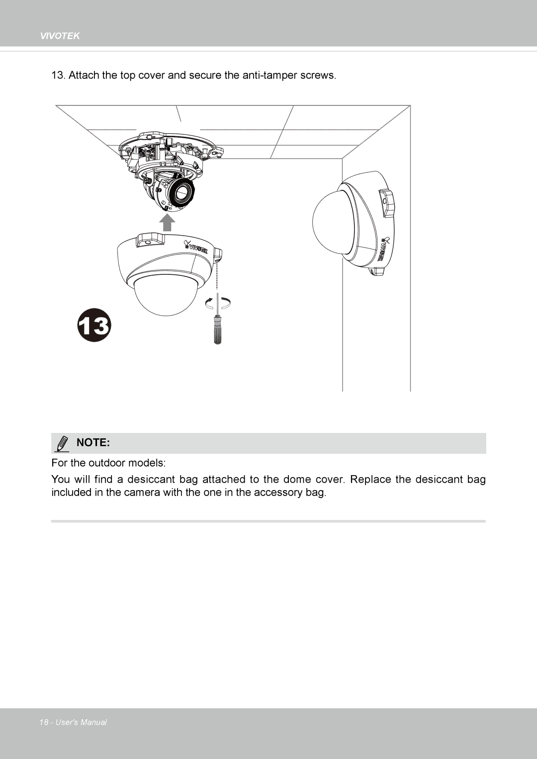 Vivotek FD8167-(T) user manual Vivotek 