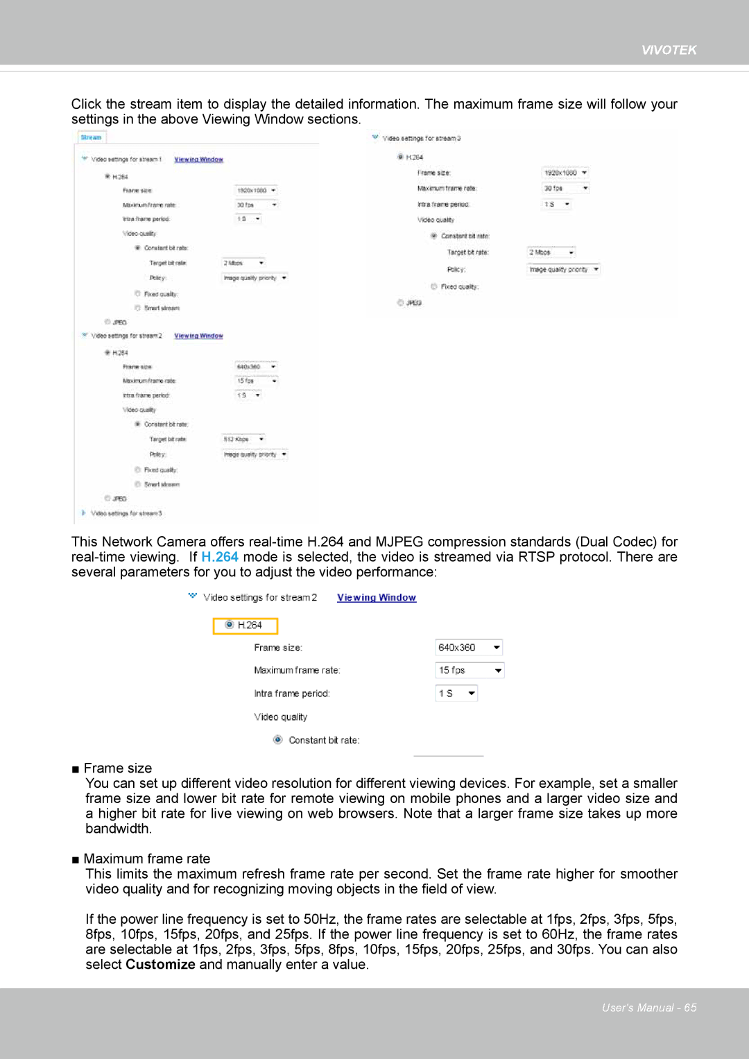 Vivotek FD8167-(T) user manual Vivotek 