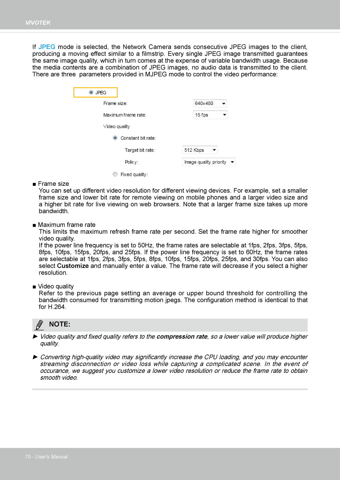 Vivotek FD8167-(T) user manual Vivotek 