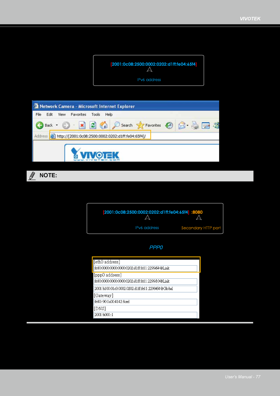Vivotek FD8167-(T) user manual Open your web browser 