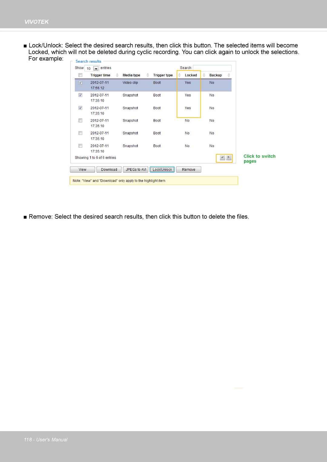 Vivotek FD8169 user manual Click to switch pages 