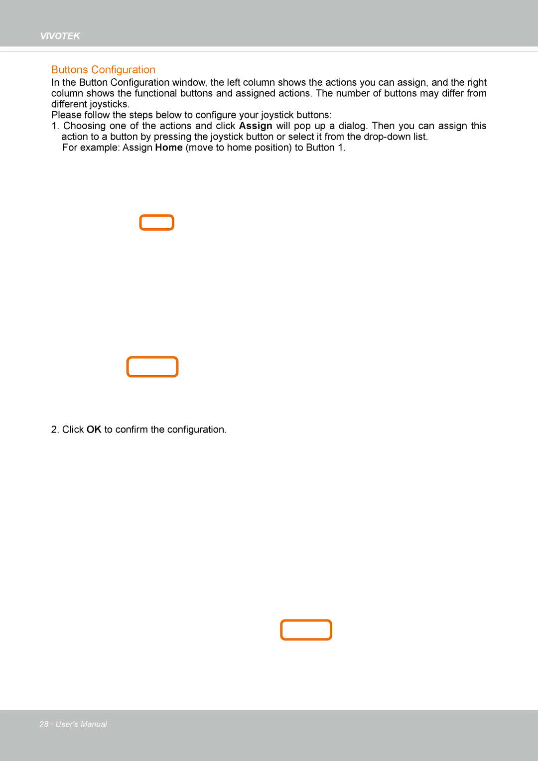 Vivotek FD8169 user manual Buttons Configuration 