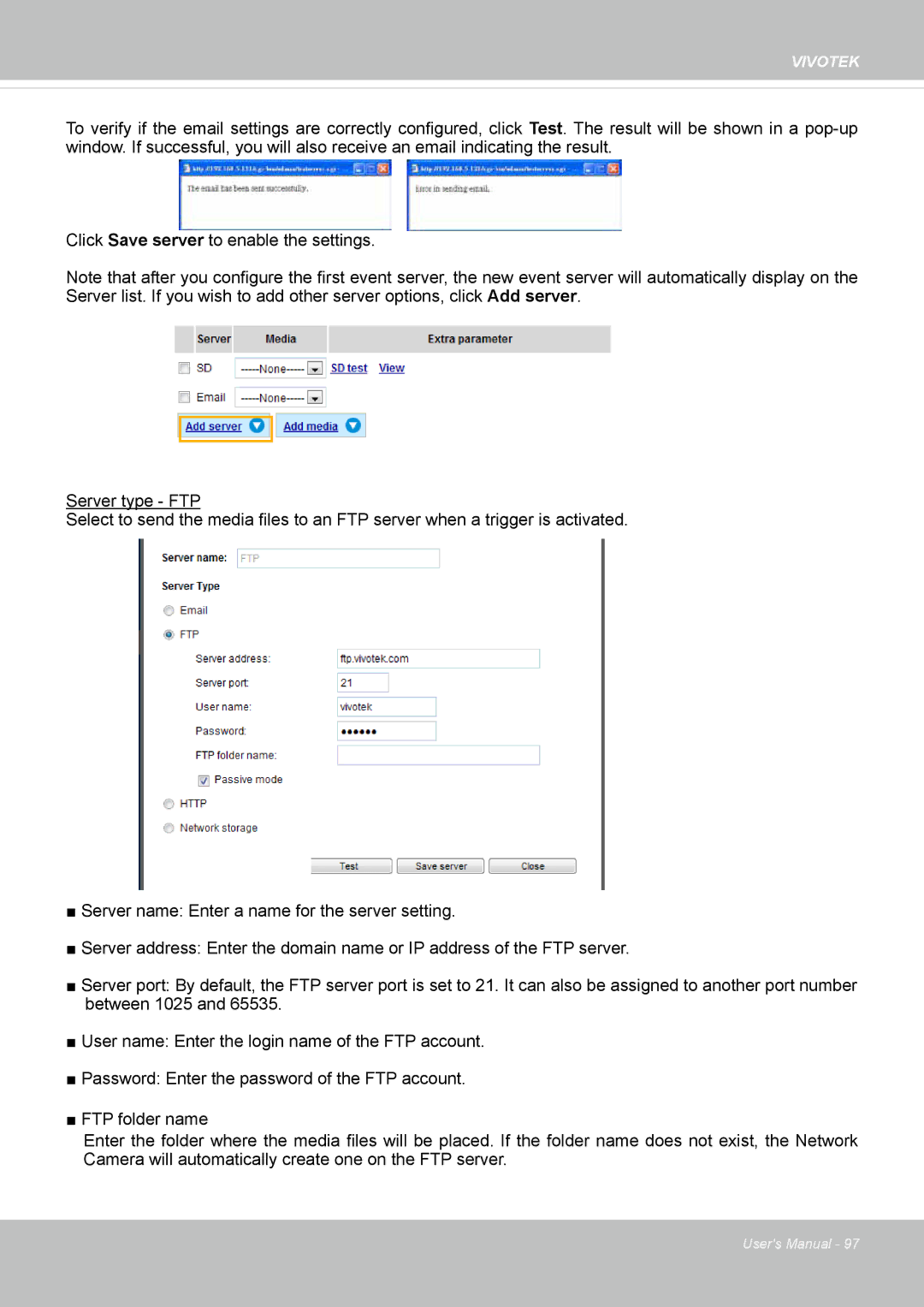 Vivotek FD8169 user manual Vivotek 