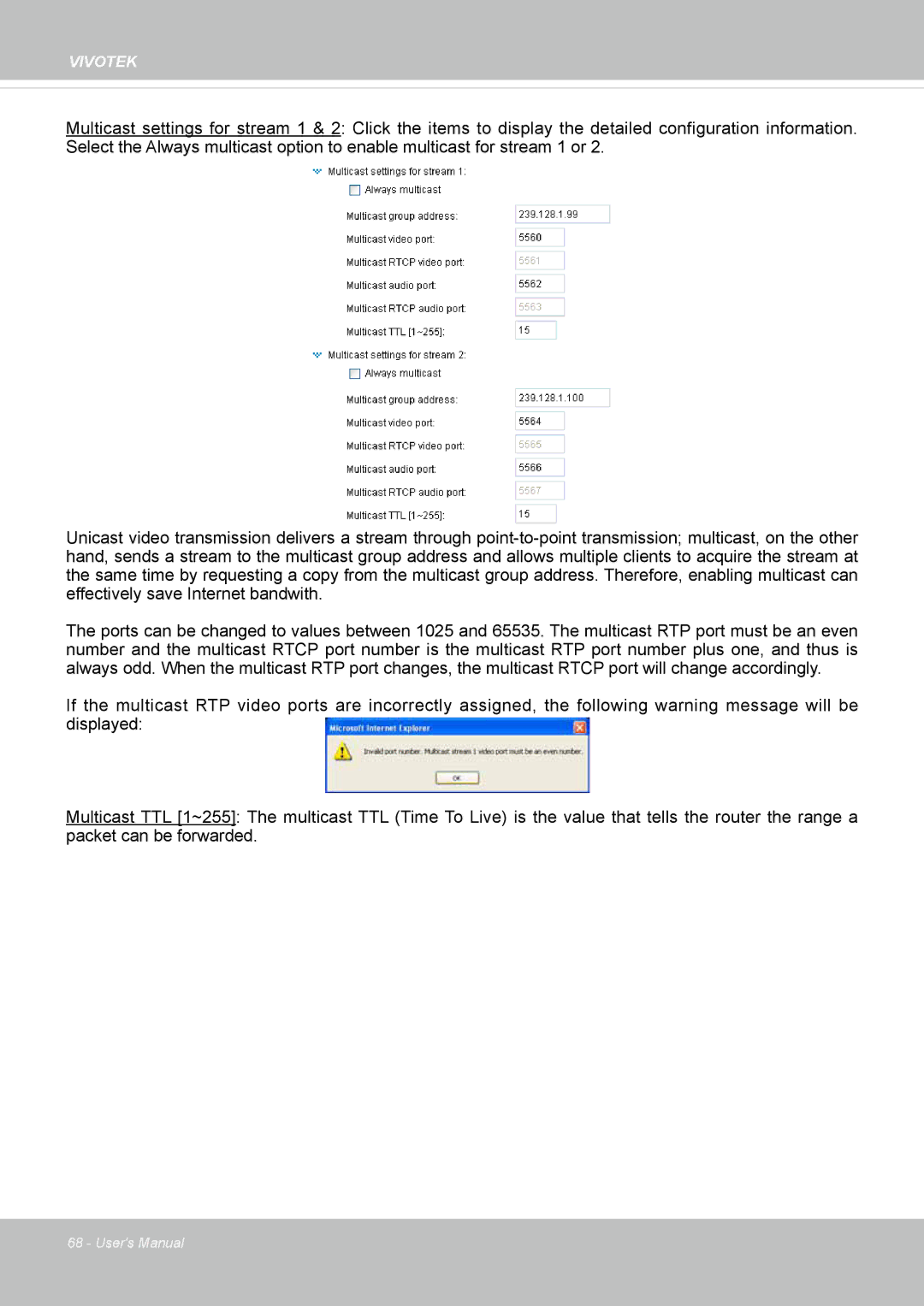 Vivotek FD8335H user manual Vivotek 