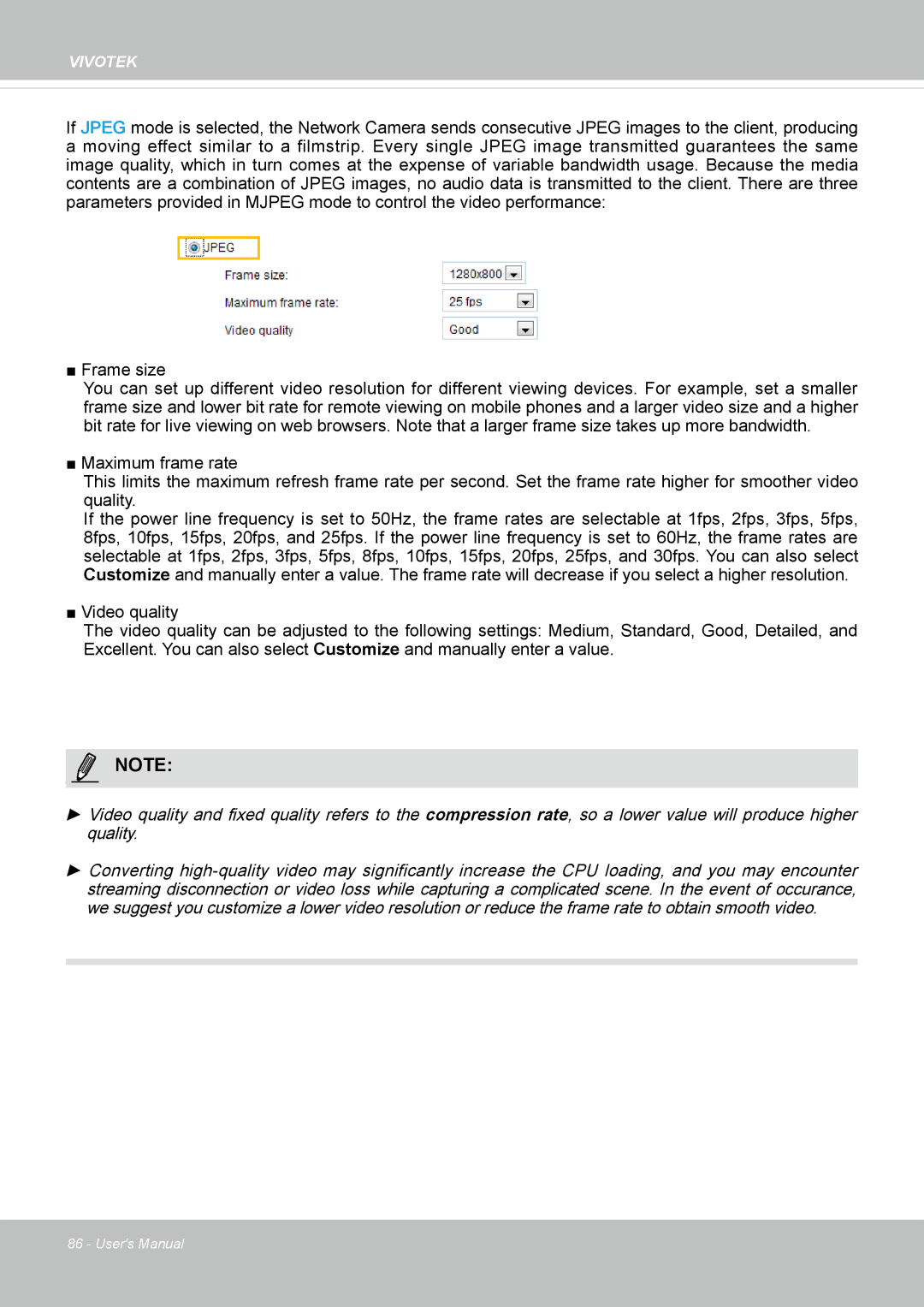 Vivotek FD8335H user manual Vivotek 