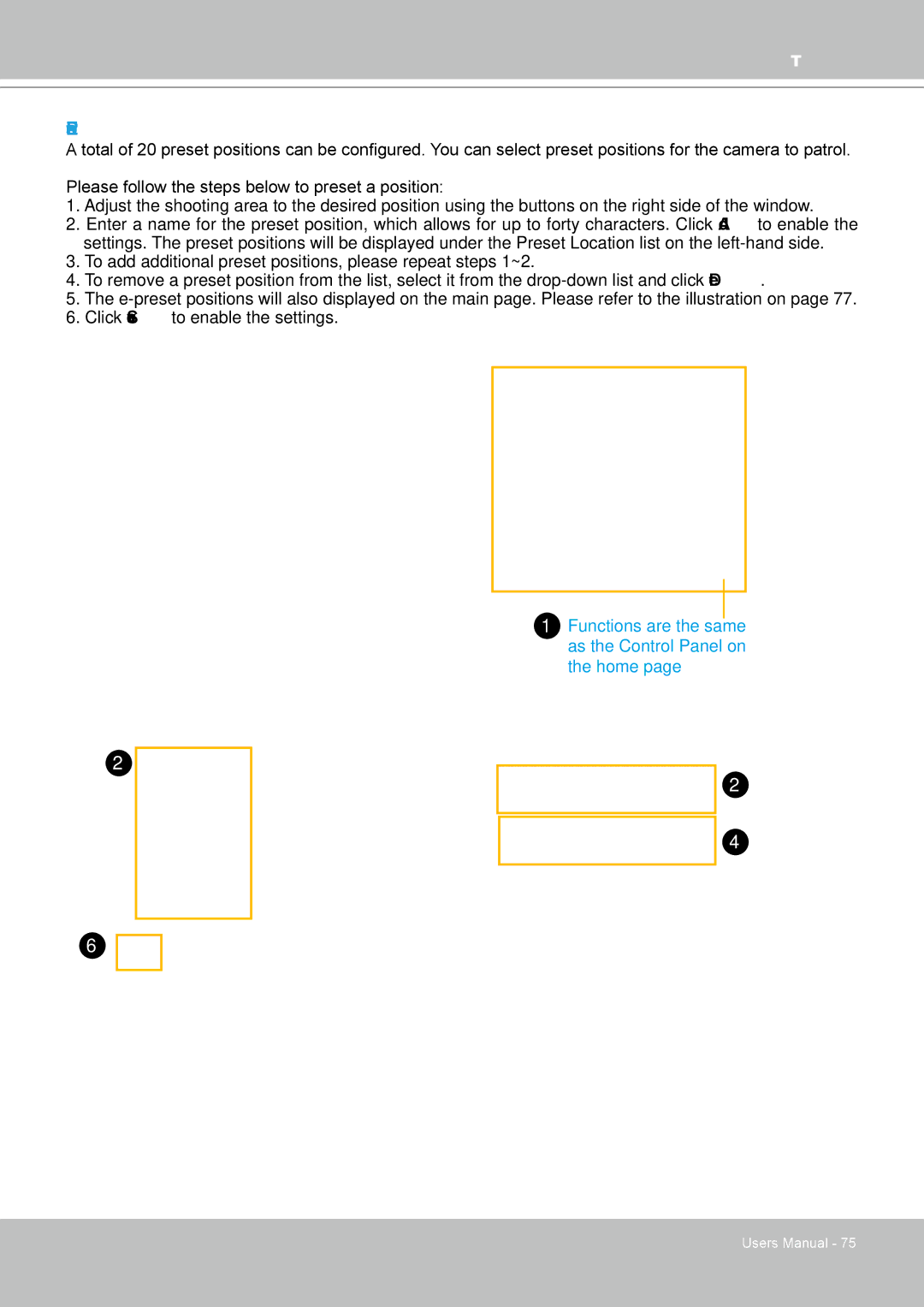 Vivotek FD8361 user manual Preset Positions 