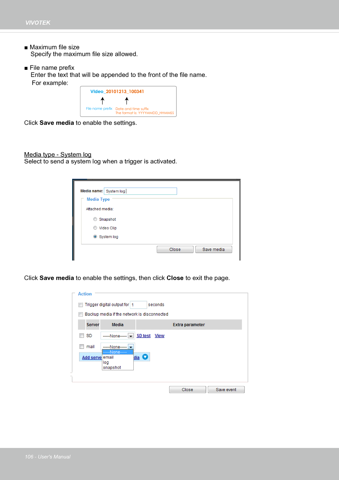 Vivotek fd8363 user manual Video20101213100341 