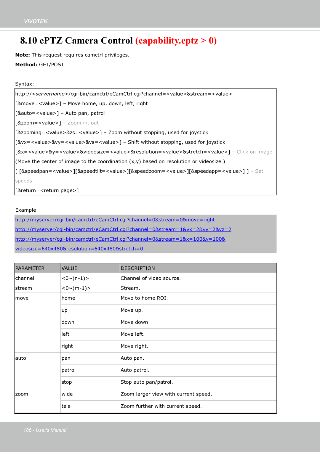 Vivotek fd8363 user manual EPTZ Camera Control capability.eptz 