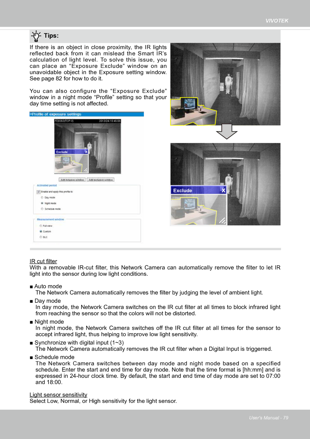 Vivotek fd8363 user manual Tips 