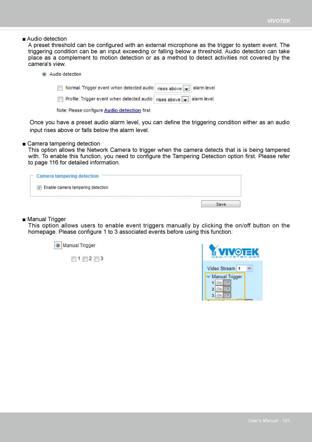 Vivotek FD8365EHV user manual Vivotek 