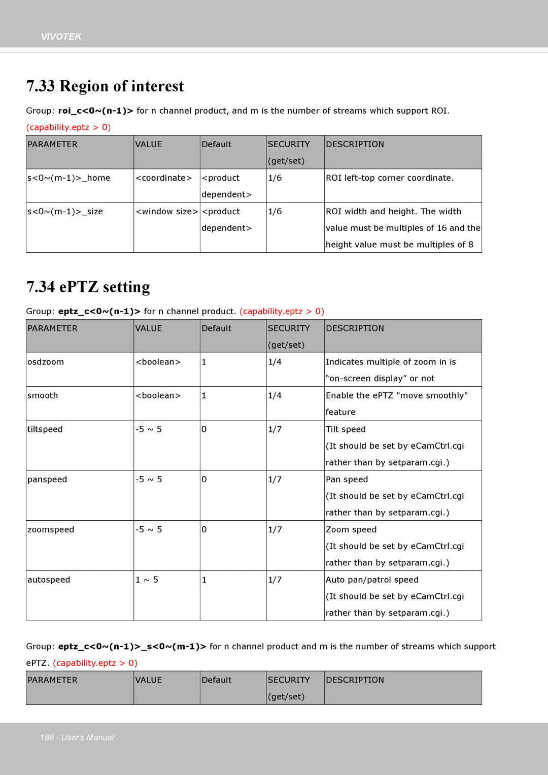 Vivotek FD8365EHV user manual Region of interest, EPTZ setting 