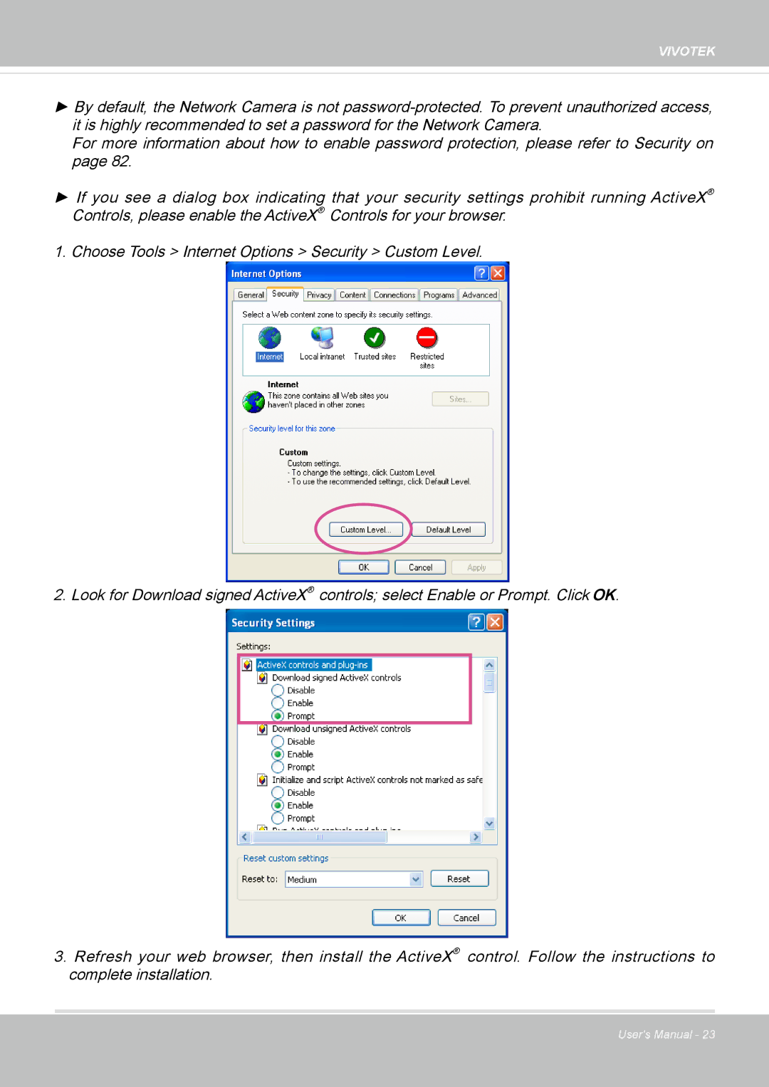 Vivotek FD8365EHV user manual Vivotek 