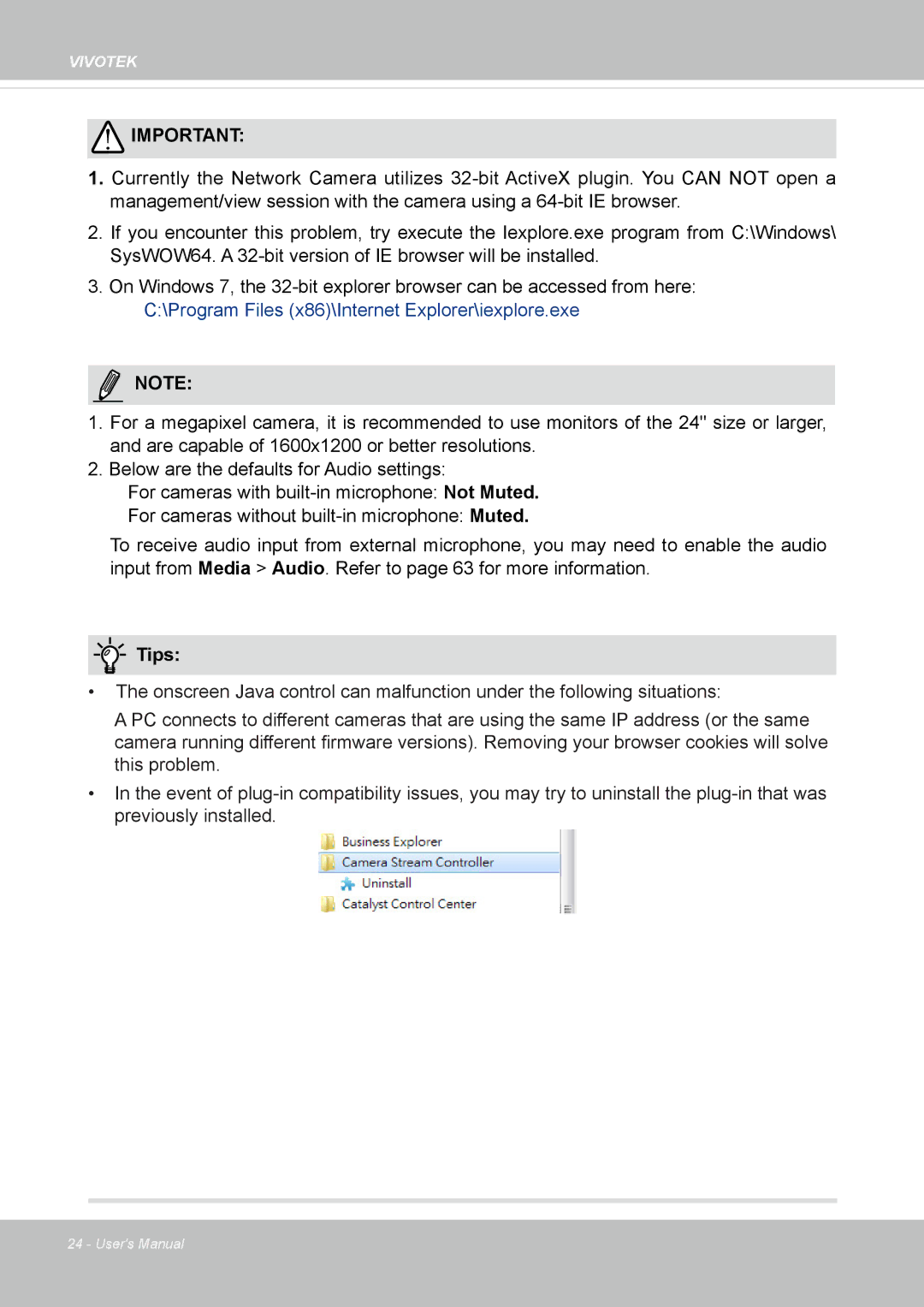 Vivotek FD8365EHV user manual Tips 