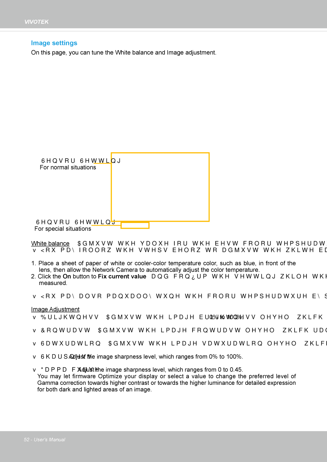 Vivotek FD8365EHV user manual Image settings 