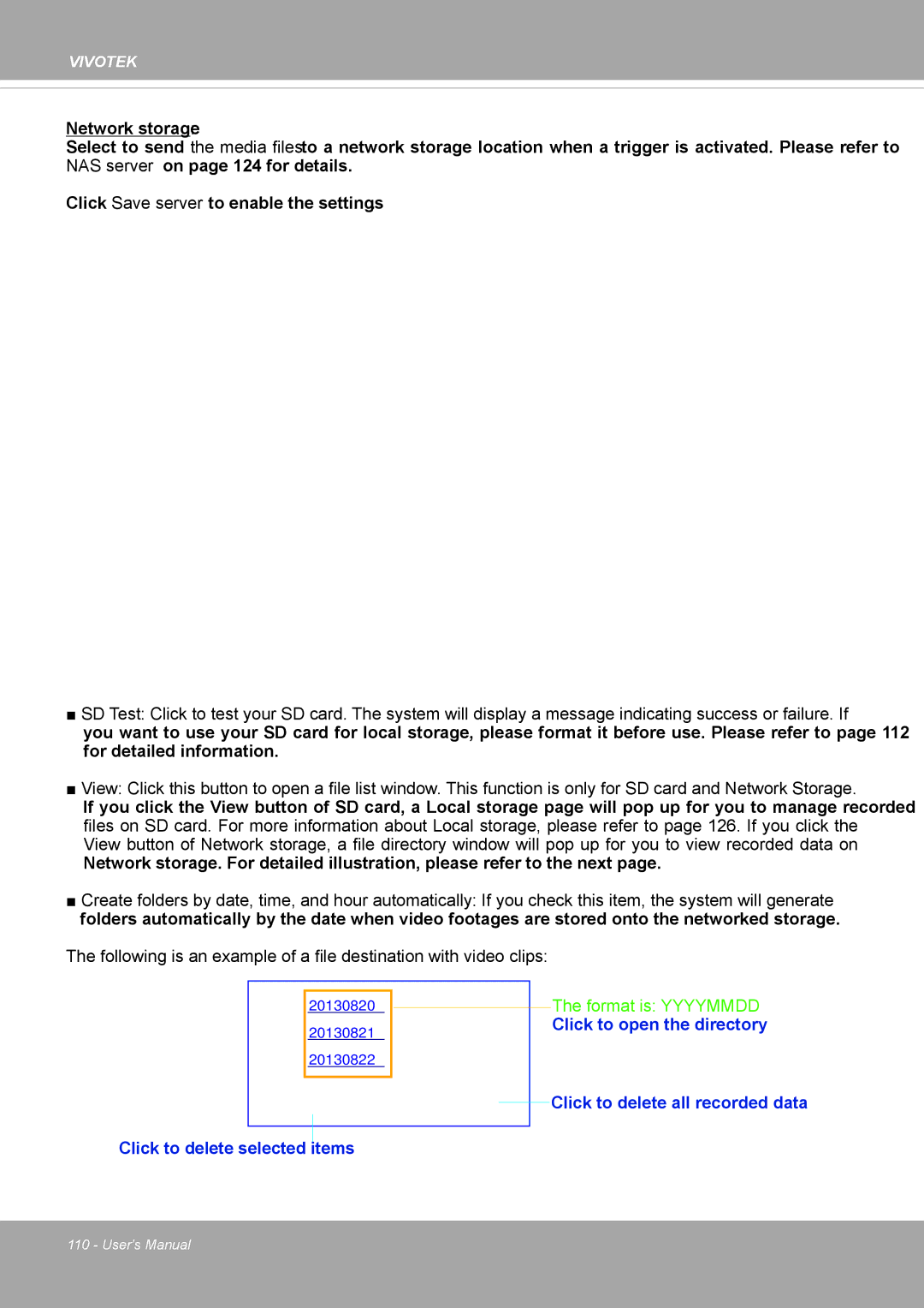 Vivotek FD8371EV user manual Format is Yyyymmdd 