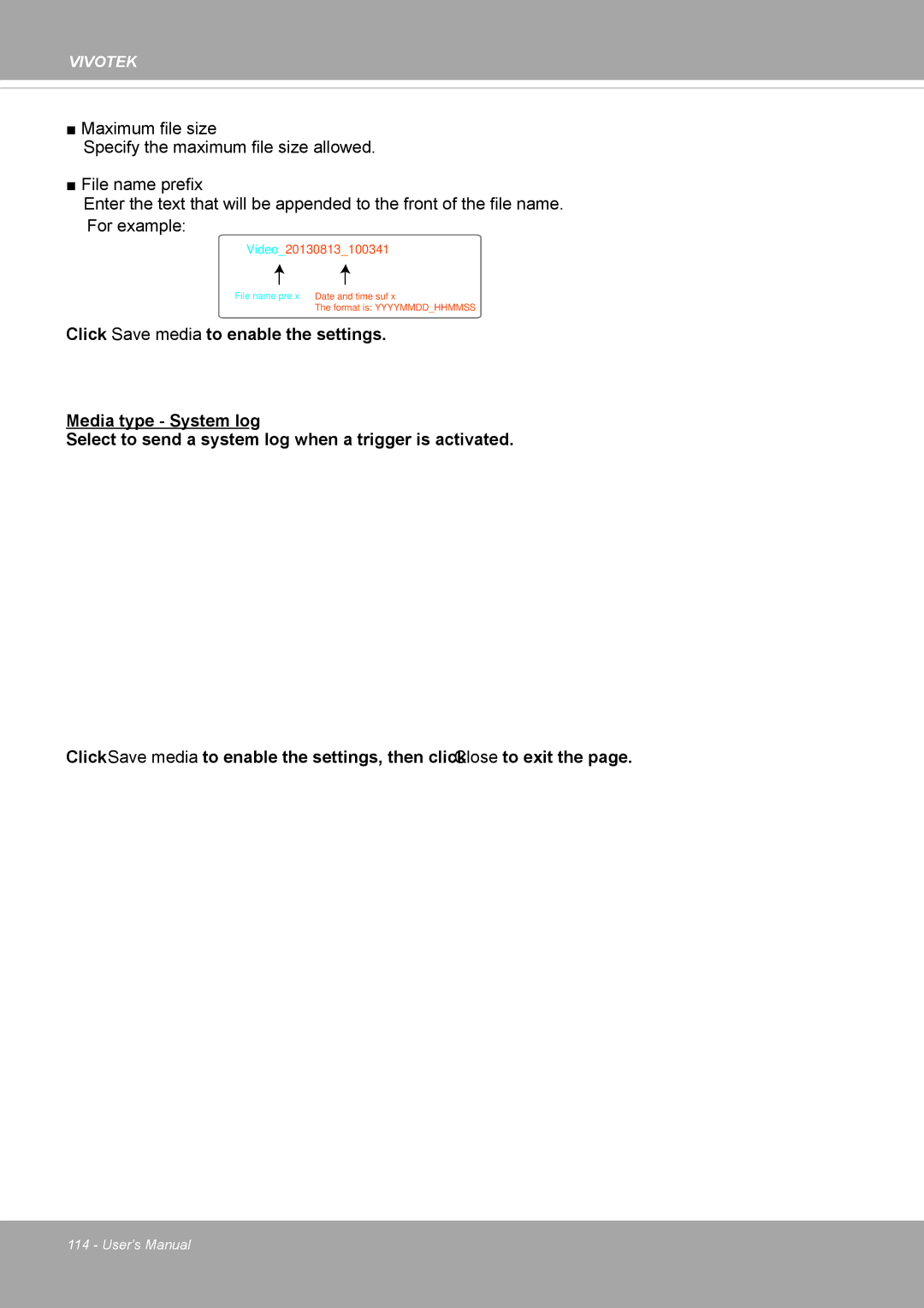 Vivotek FD8371EV user manual Video20130813100341 