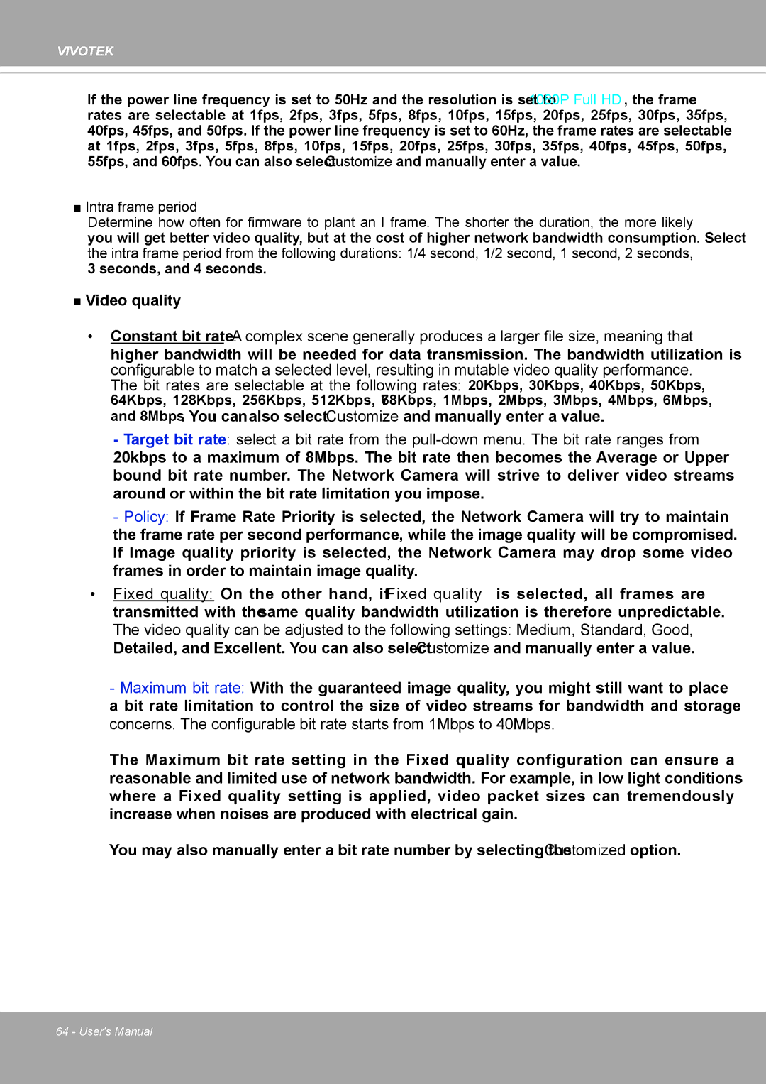 Vivotek FD8371EV user manual Vivotek 