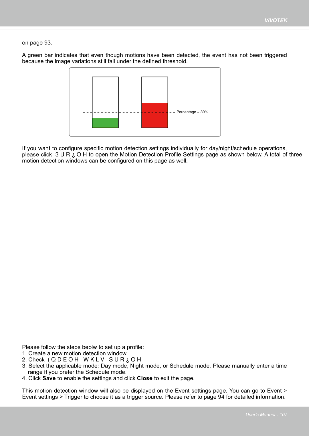 Vivotek FE8171V manual Check Enable this profile 