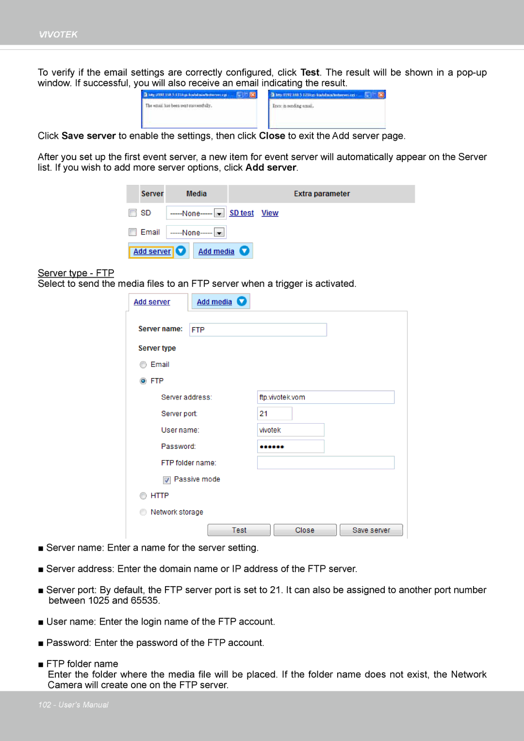 Vivotek FE8173 user manual Vivotek 