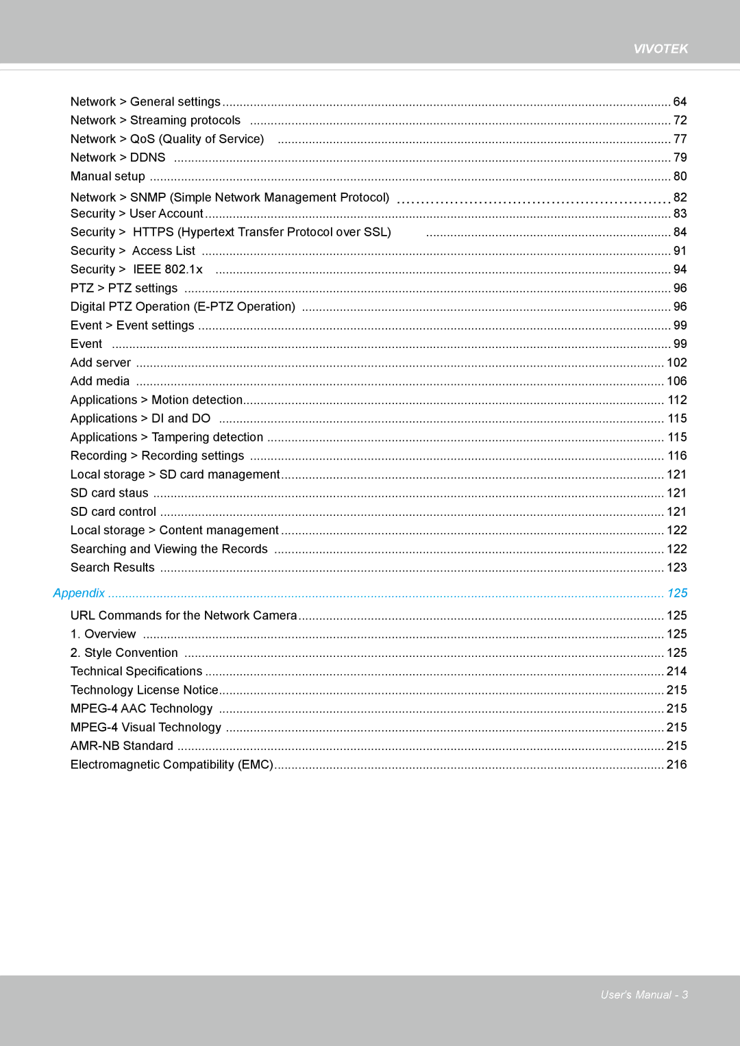 Vivotek FE8173 user manual Network Snmp Simple Network Management Protocol 