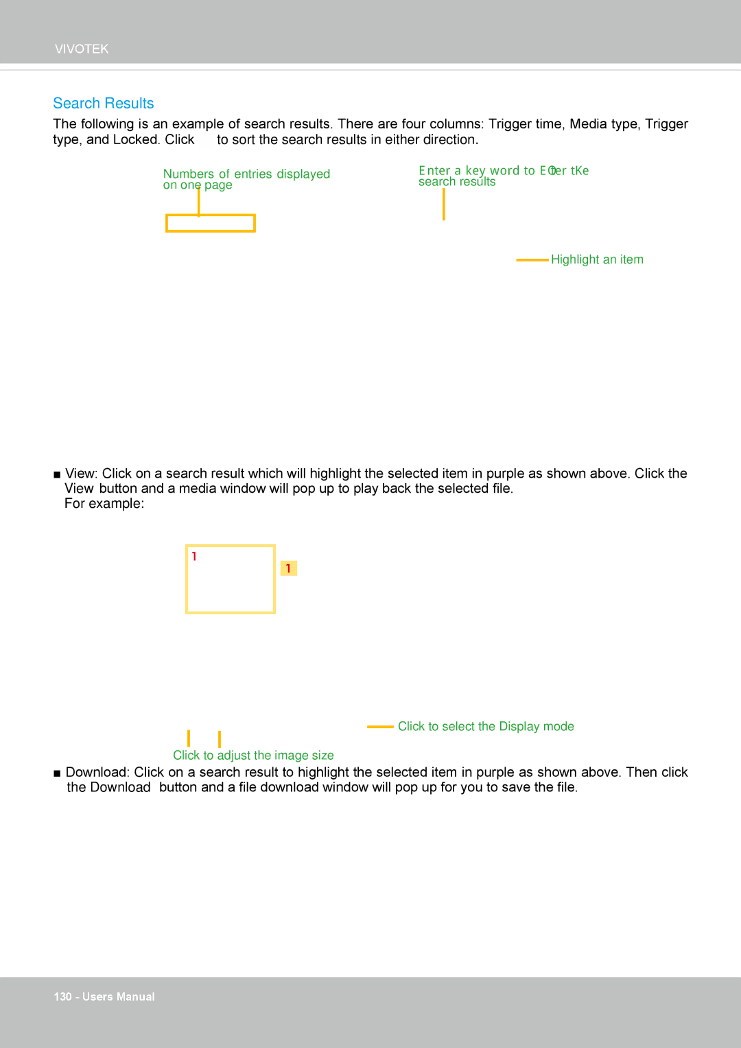 Vivotek FE8174 user manual Search Results 