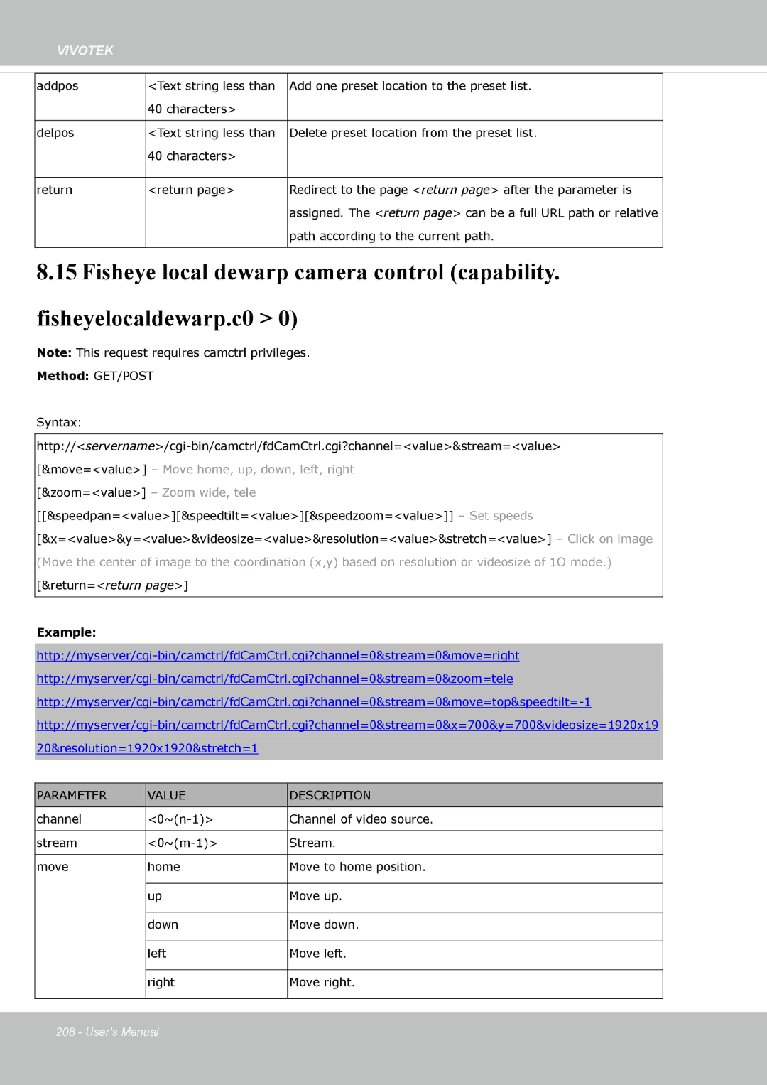 Vivotek FE8174 user manual Example 