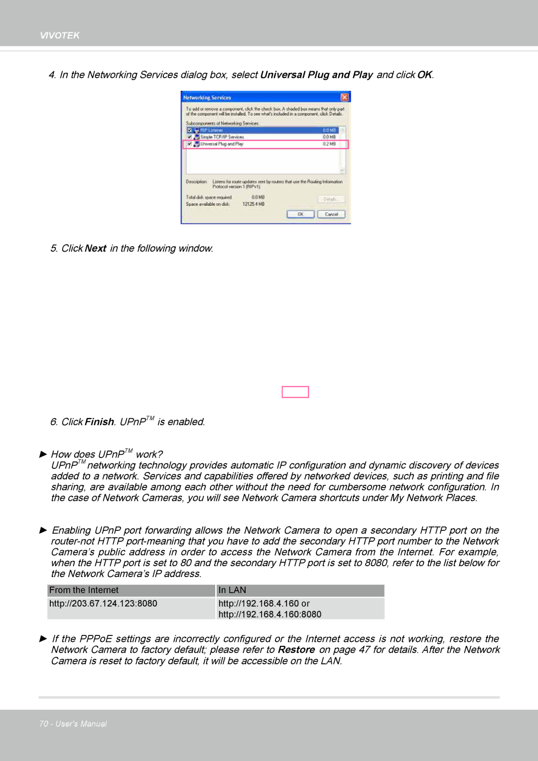 Vivotek FE8174 user manual Vivotek 