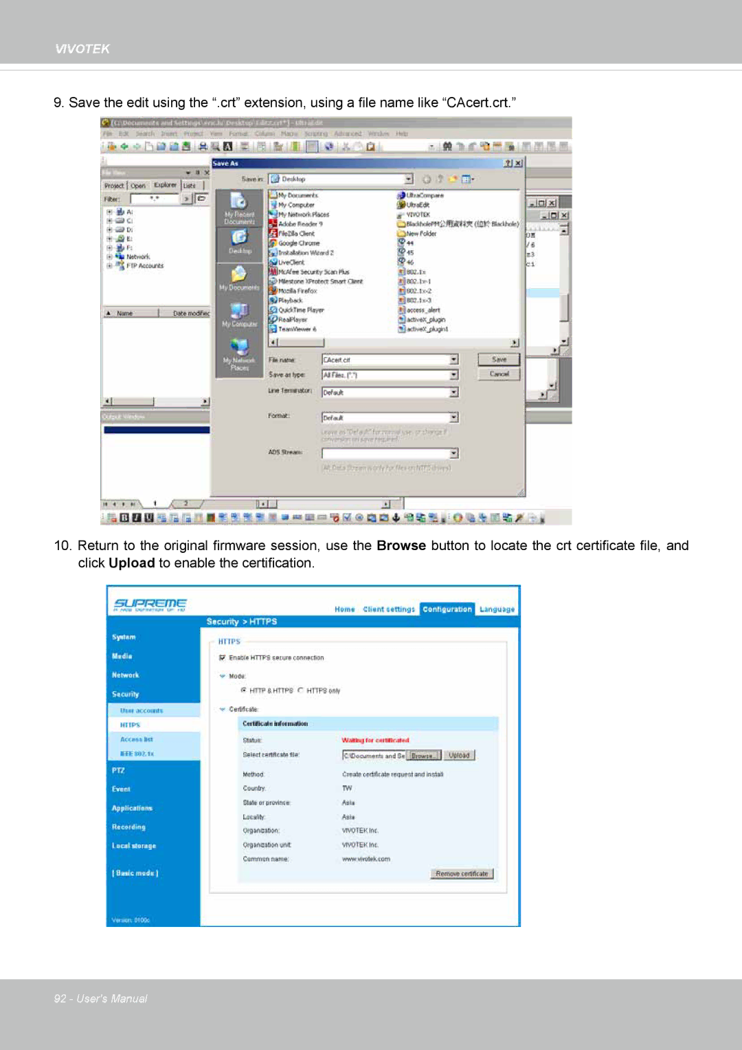 Vivotek FE8174 user manual Vivotek 