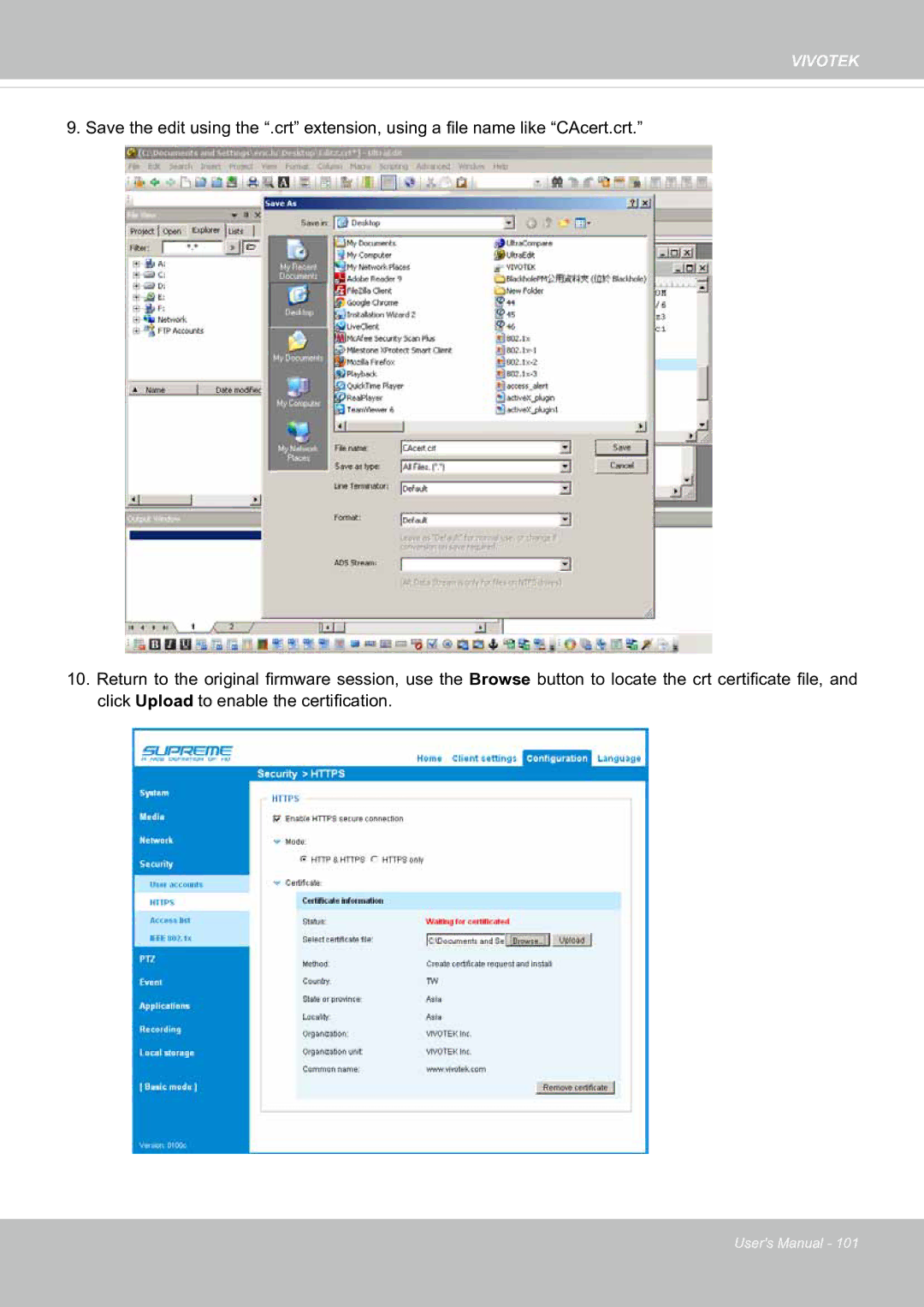 Vivotek FE8181V user manual Vivotek 