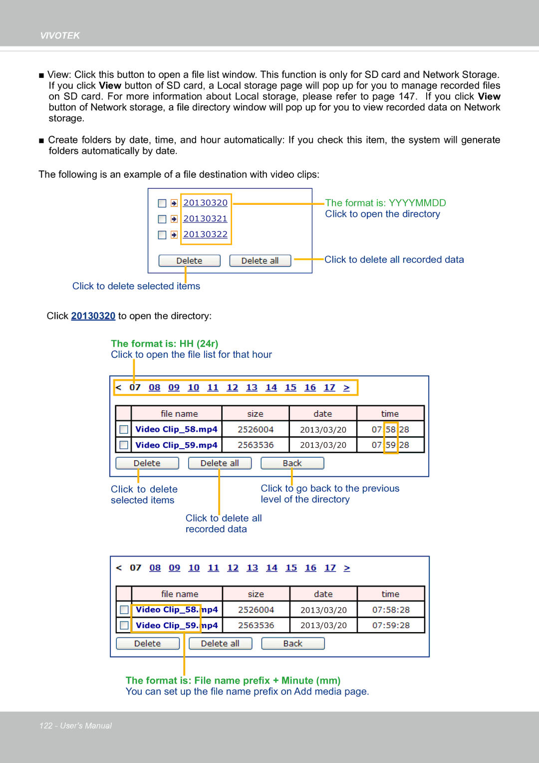 Vivotek FE8181V user manual Format is HH 24r 