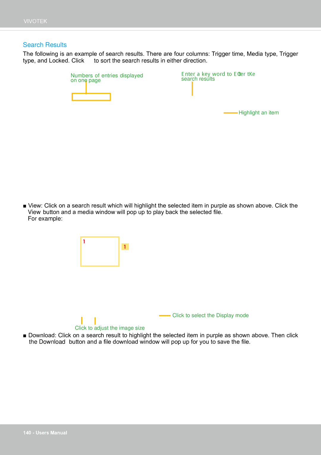 Vivotek FE8181V user manual Search Results 