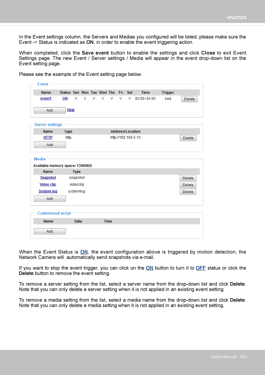 Vivotek IB8354-C user manual Vivotek 