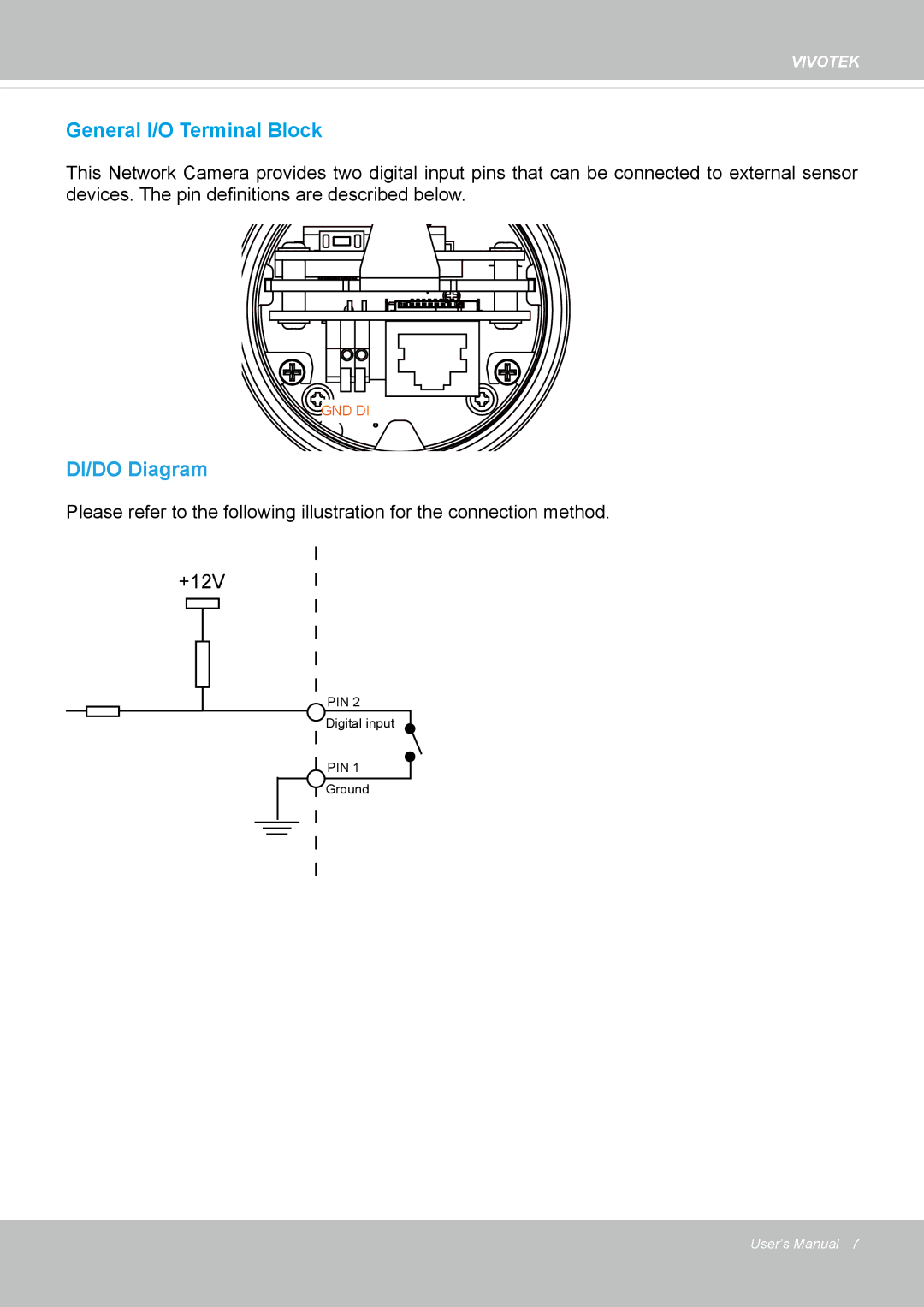 Vivotek IB8354-C user manual DI/DO Diagram 