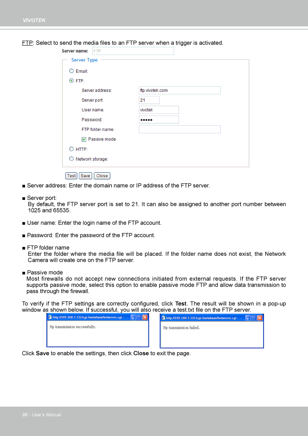 Vivotek IP-8332C user manual Vivotek 