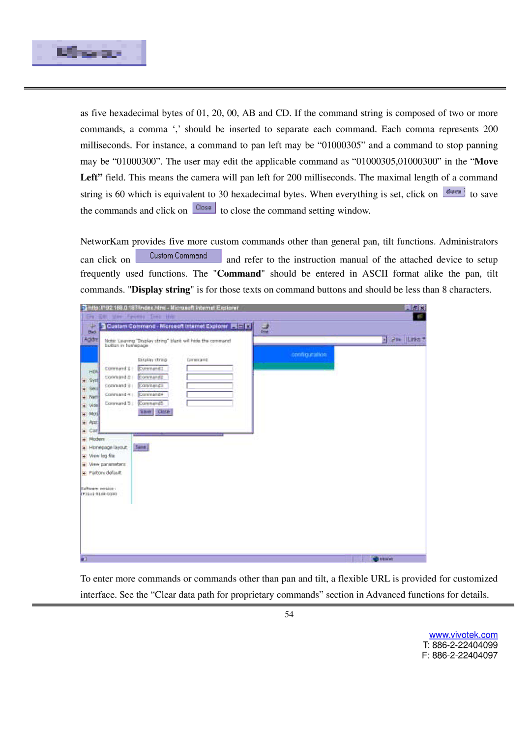 Vivotek IP3111/IP3121 user manual 886-2-22404099 886-2-22404097 