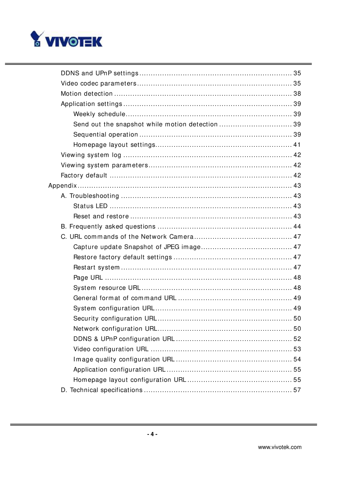 Vivotek IP3135 manual 