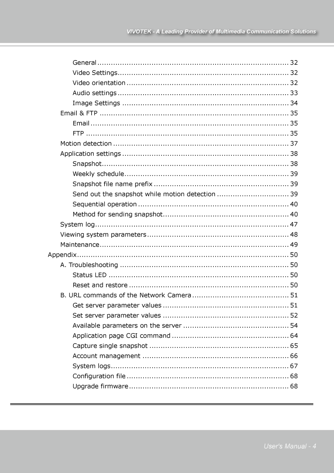 Vivotek IP7131 manual Ftp 