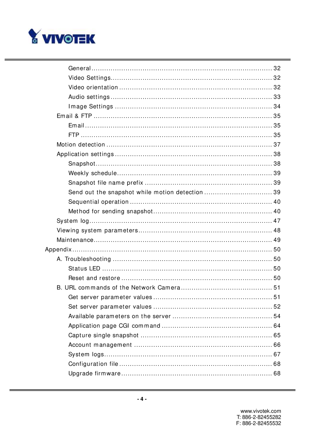 Vivotek IP7131 manual Ftp 