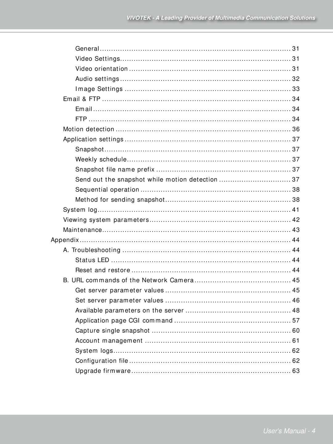 Vivotek IP71353ISMA manual Ftp 