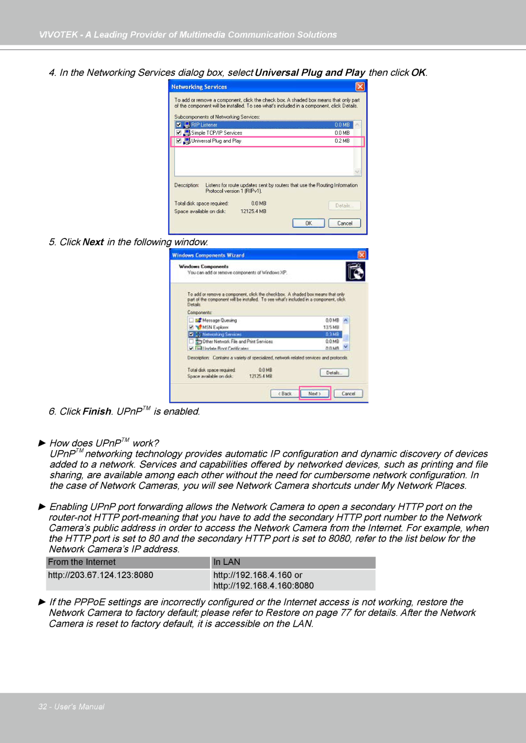 Vivotek IP7139, IP7138 manual 