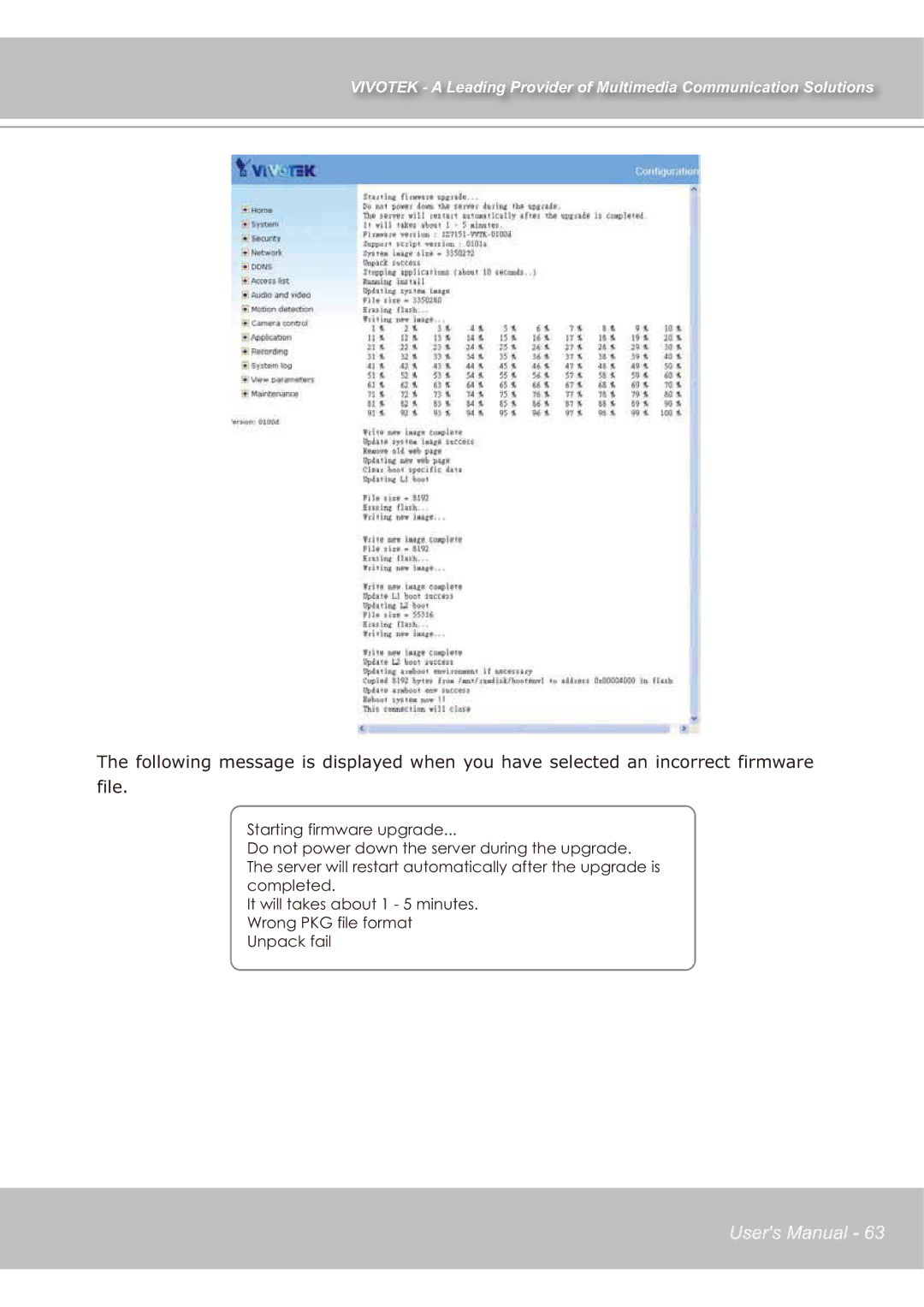 Vivotek IP7139 manual 