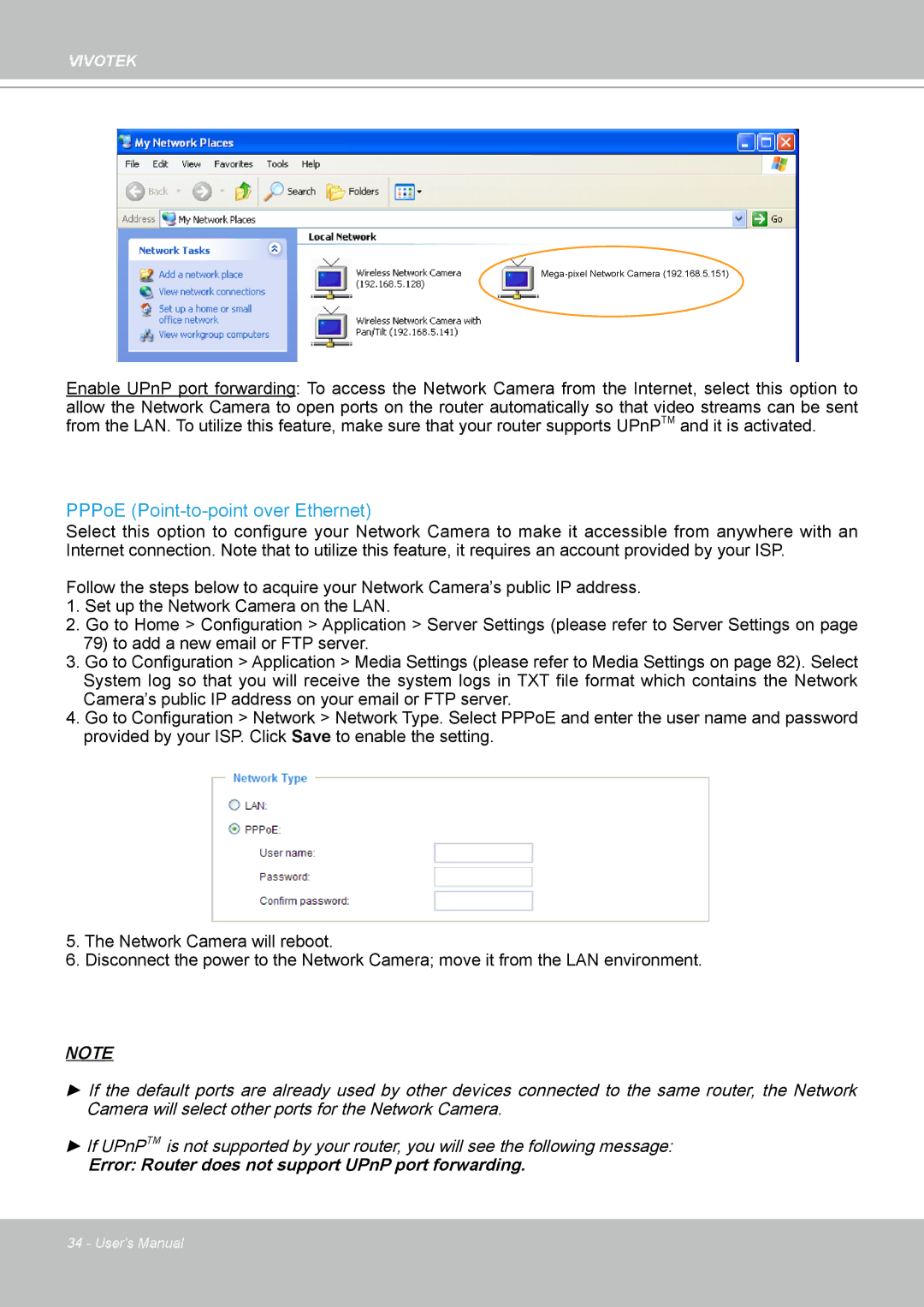 Vivotek IP7160 manual PPPoE Point-to-point over Ethernet 