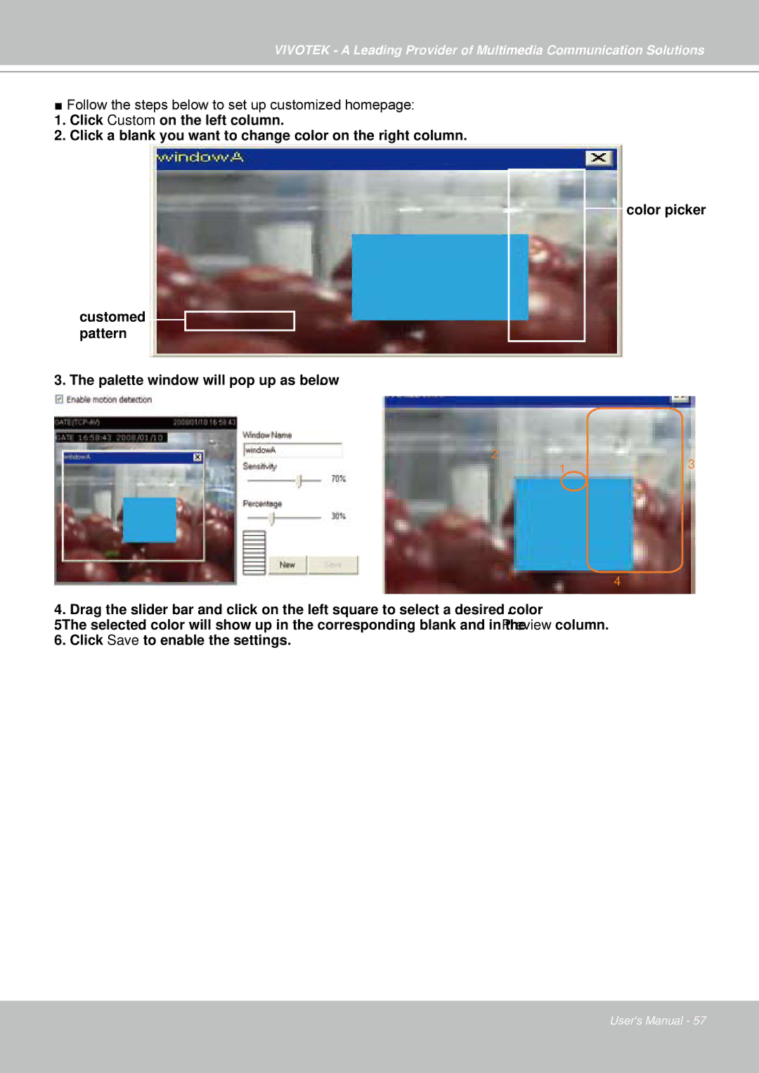 Vivotek IP7330 manual 