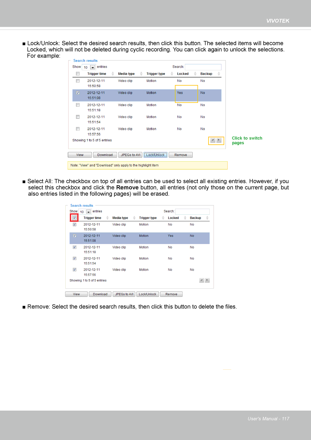 Vivotek IP8130 user manual Click to switch pages 