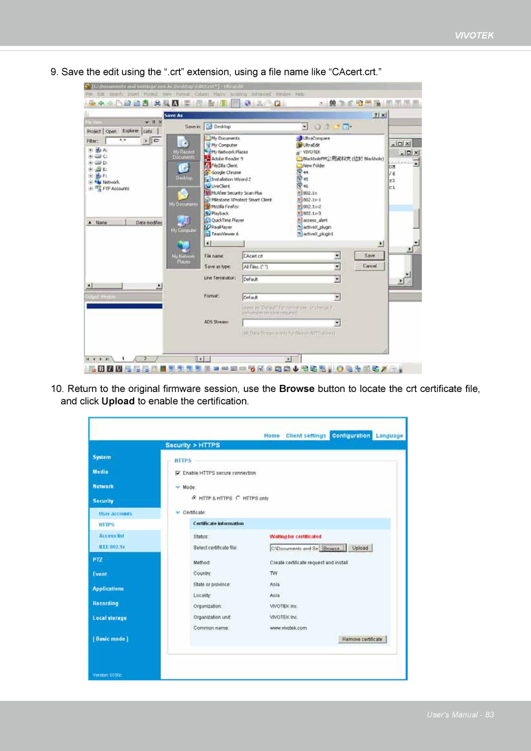 Vivotek IP8130 user manual Vivotek 