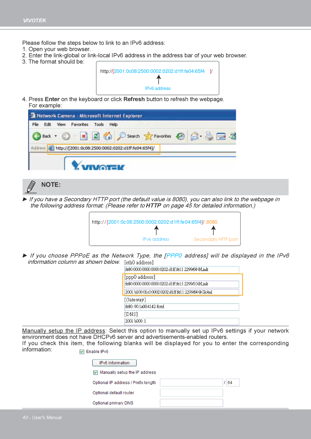 Vivotek IP8132 manual Http//20010c08250000020202d1fffe0465f4 